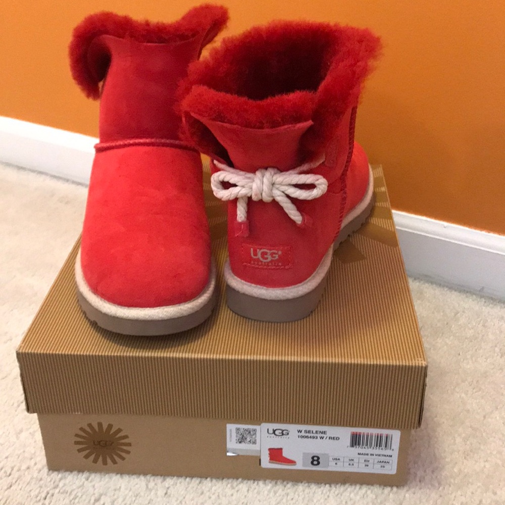 Red UGG boots size 8